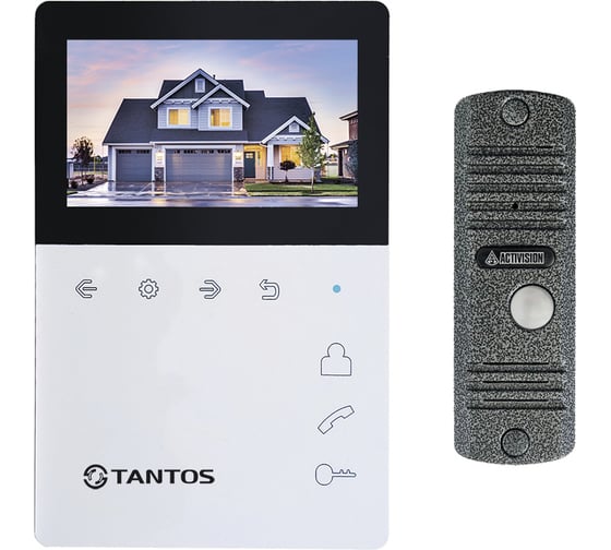 Комплект видеодомофона Tantos Elen Kit (серебряный антик)