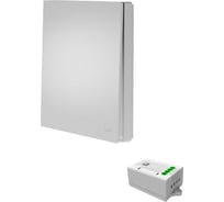 Умный беспроводной выключатель GRITT Evolution 1-клавишный серебристый, IP67, комплект: 1 выкл., 1 реле 1000Вт 433 + WiFi с управлением со смартфона 14148