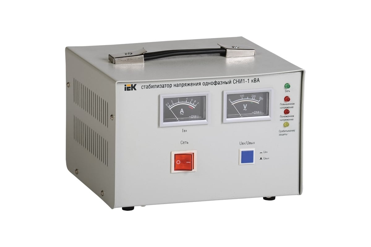 Стабилизатор напряжения IEK СНИ 1/220 1.0кВА 1ф ИЭК IVS10-1-01000 ...