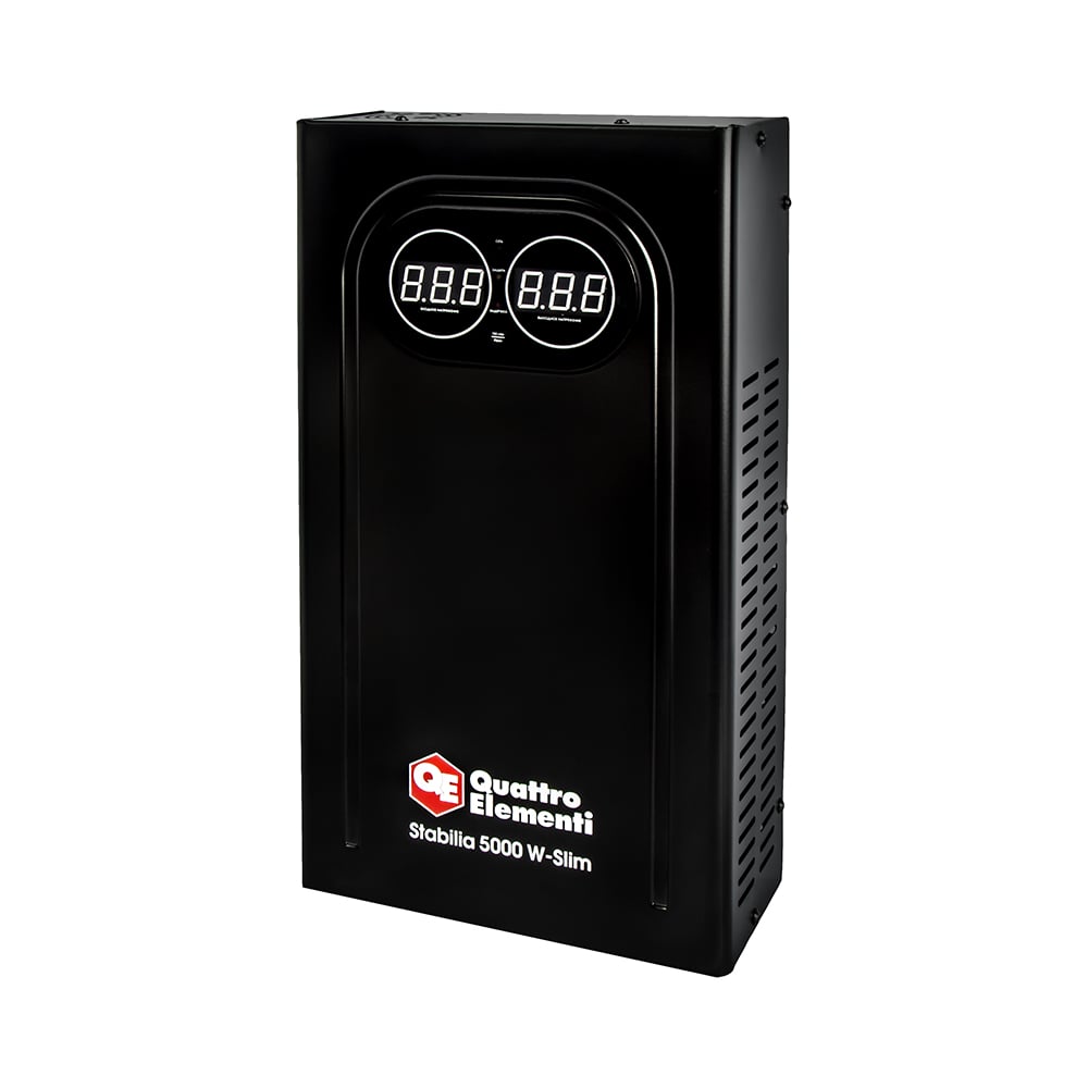 Стабилизатор напряжения настенный QUATTRO ELEMENTI Stabilia 5000 W-Slim ...