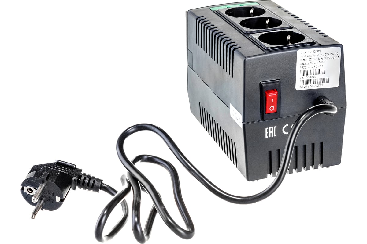 Автоматический регулятор напряжения APC Line-R 1500VA Automatic Voltage  Regulator, 3 Schuko LS1500-RS