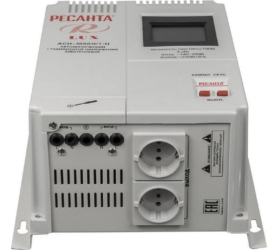 Стабилизатор напряжения Ресанта АСН 3000 Н/1-Ц Lux 63/6/21 4
