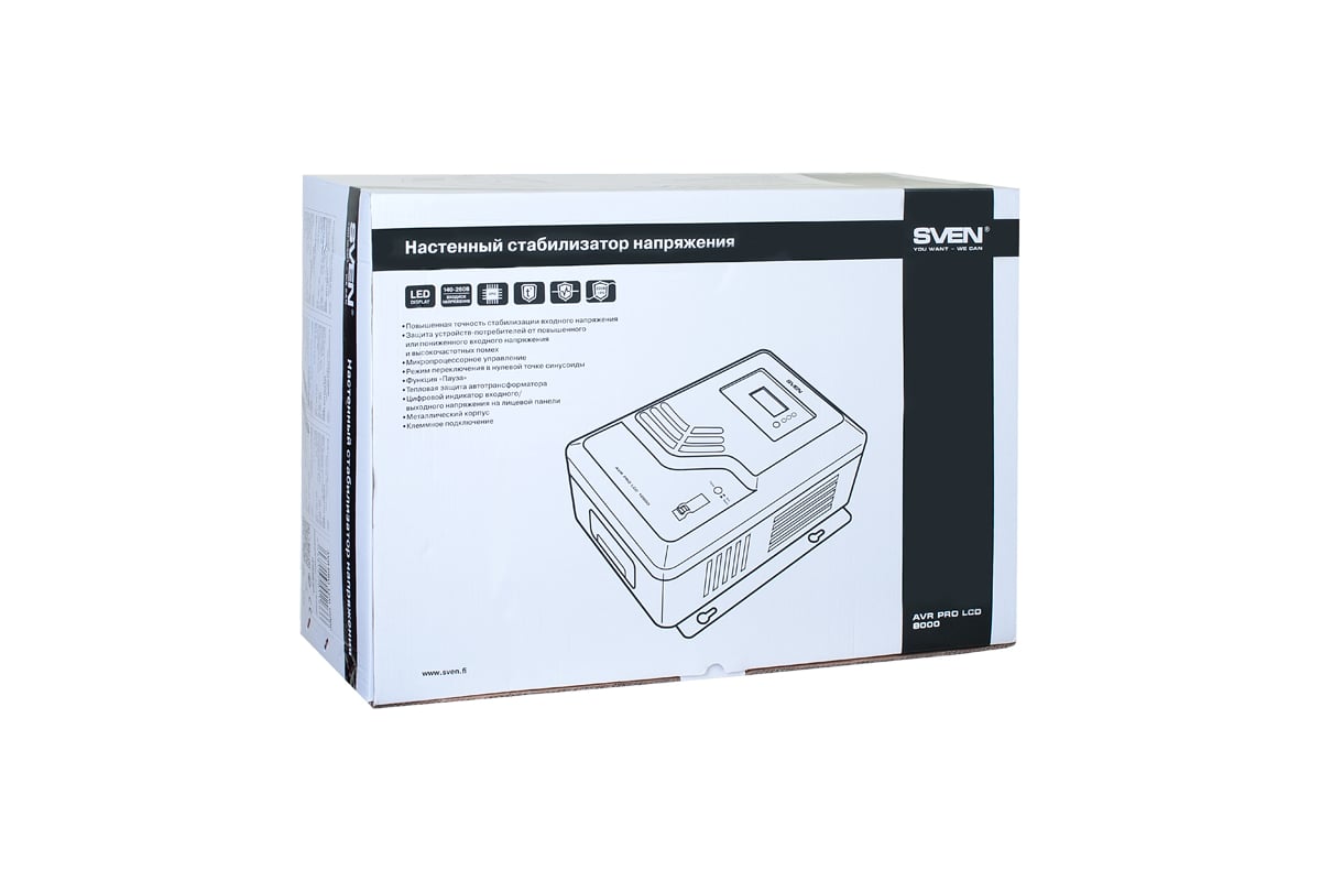  напряжения SVEN AVR PRO LCD 8000 - выгодная цена, отзывы .