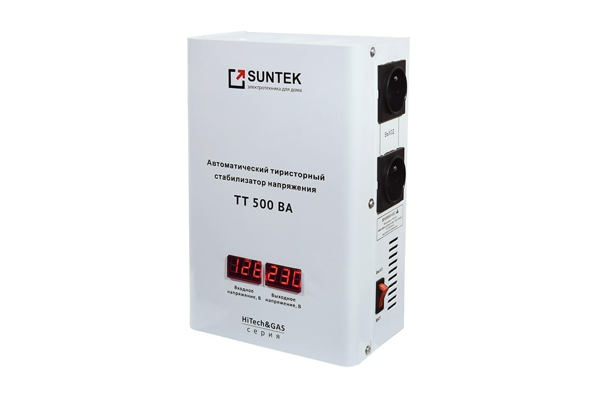 Тиристорный стабилизатор напряжения 120-280В SUNTEK TT-500 - выгодная .