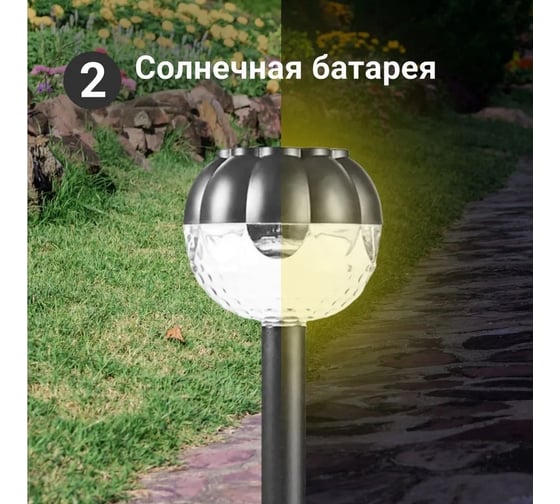 Светильник Homium LED Elementary, S04, садовый, 1шт gardenLamp04
