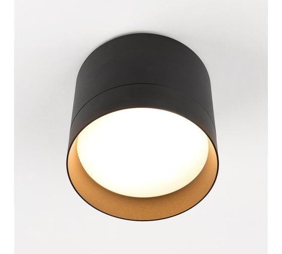 Накладной светильник General Lighting Systems металлический спот GX53, 82х70мм, башня, черный, IP20 GWL-GX53-M-IP20 661344