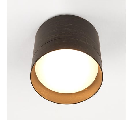 Накладной светильник General Lighting Systems металлический спот GX53, 82х70мм, башня, черненое золото, IP20 GWL-GX53-M-IP20 661346