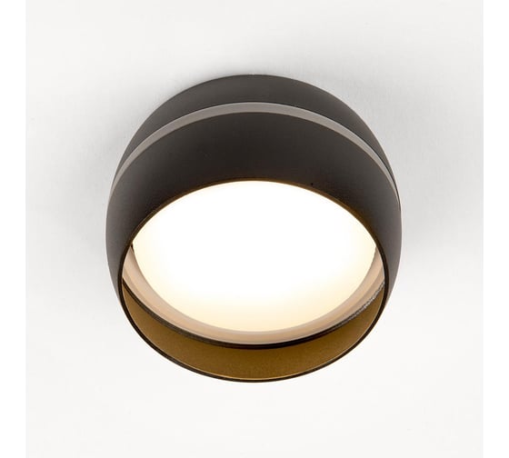 Накладной светильник General Lighting Systems металлический спот GX53, 90х50мм, чаша с боковым рассеивателем, черный, IP20 GWL-GX53-M-IP20 661342