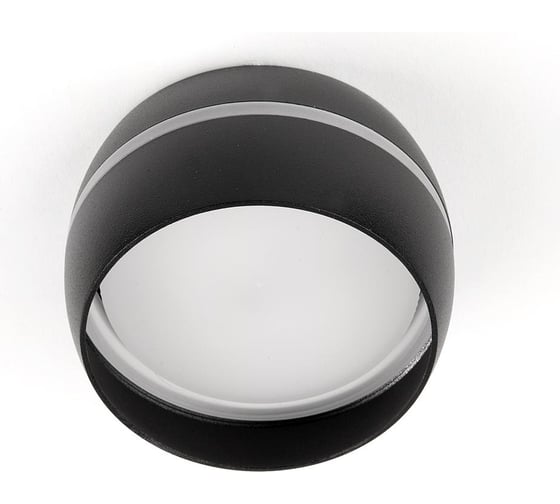 Накладной светильник General Lighting Systems металлический спот GX53, 90х50мм, чаша с боковым рассеивателем, черный, IP20 GWL-GX53-M-IP20 661342