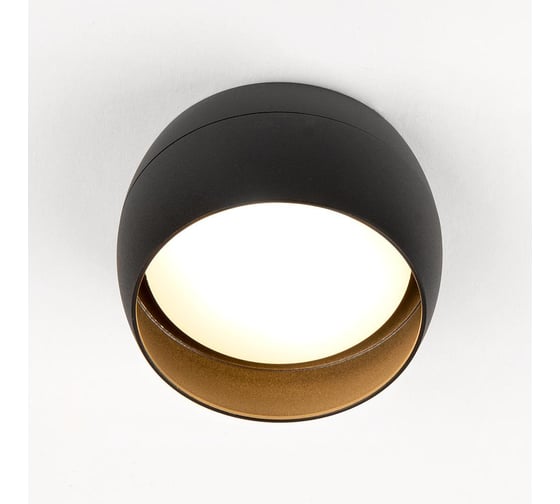 Накладной светильник General Lighting Systems металлический спот GX53, 90х50мм, чаша, черный, IP20 GWL-GX53-M-IP20 661338 1