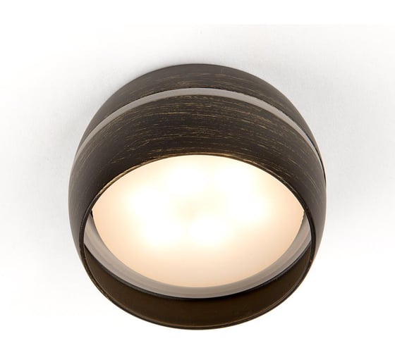 Накладной светильник General Lighting Systems металлический спот GX53, 90х50мм, чаша с боковым рассеивателем, черненое золото GWL-GX53-M-IP20 661341