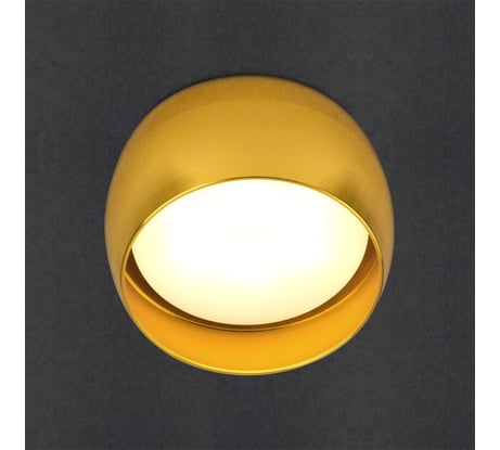 Накладной светильник General Lighting Systems металлический спот GX53, 90х50мм, чаша, золотой, IP20 GWL-GX53-M-IP20 661336