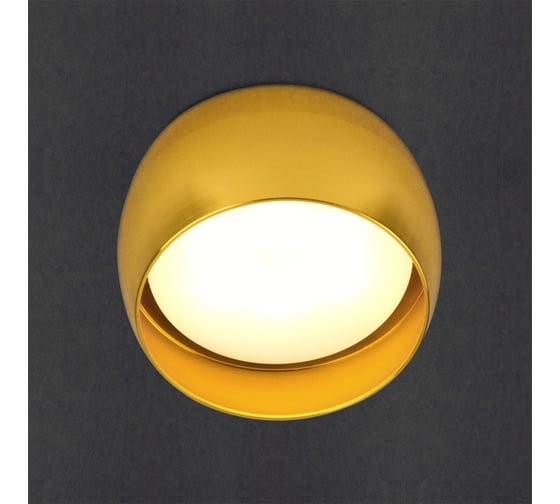 Накладной светильник General Lighting Systems металлический спот GX53, 90х50мм, чаша, золотой, IP20 GWL-GX53-M-IP20 661336 1