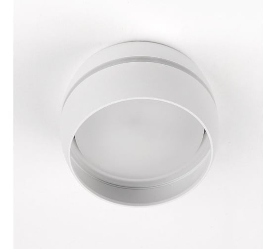 Накладной светильник General Lighting Systems металлический спот GX53, 90х50мм, чаша с боковым рассеивателем, белый, IP20 GWL-GX53-M-IP20 661339