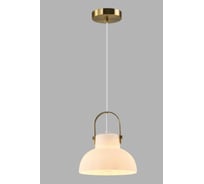 Подвесной светильник Moderli terni белый, золотой металл, стекло V10453-1P