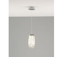 Подвесной светодиодный светильник Moderli lazio хром, прозрачный металл, хрусталь k9 V10431-PL