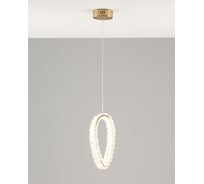 Подвесной светодиодный светильник Moderli verona золотой, прозрачный металл, хрусталь k9 V10432-PL