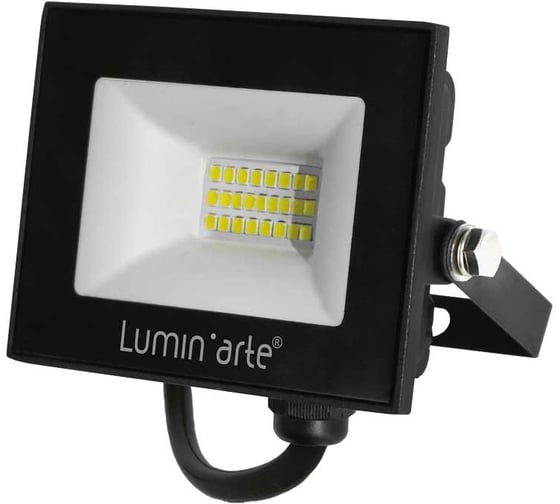 Светодиодный прожектор Lumin'arte 20Вт, 5700К Холодный свет, IP65, 1600Лм, черный LFL-20W/06