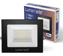 Светодиодный прожектор Lumin'arte 50Вт, 5700К Холодный свет, IP65, 4000Лм, черный LFL-50W/06