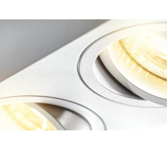 Потолочный светильник GTV aveiro duo, алюминий, 160x80x85мм, квадратный, белый OS-AV80160KW2-10