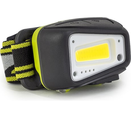 Фонарь ЯРКИЙ ЛУЧ LH-430 ACCU налобный 5W COB 2 реж. 165/550лм, вкл.взмахом, Li-ion 1800mА, встр. зу 4606400106739