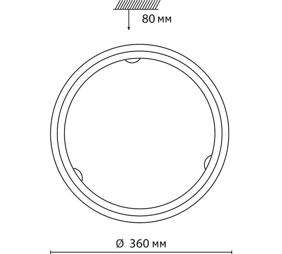 Настенно-потолочный светильник СОНЕКС LED 24W PROVENCE 7605_BL