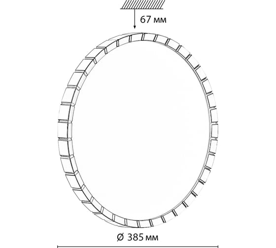 Настенно-потолочный светильник СОНЕКС LED 48W ATABI BLACK 7649_D 7649_DL