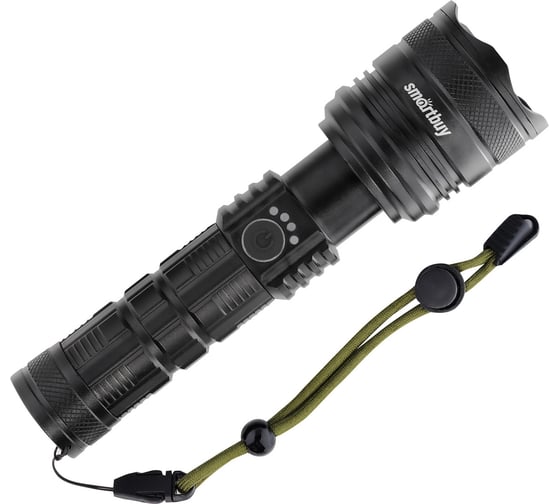 Аккумуляторный светодиодный фонарь Smartbuy cree xhp-90 30вт с системой фокусировки луча, черный SBF-40-K