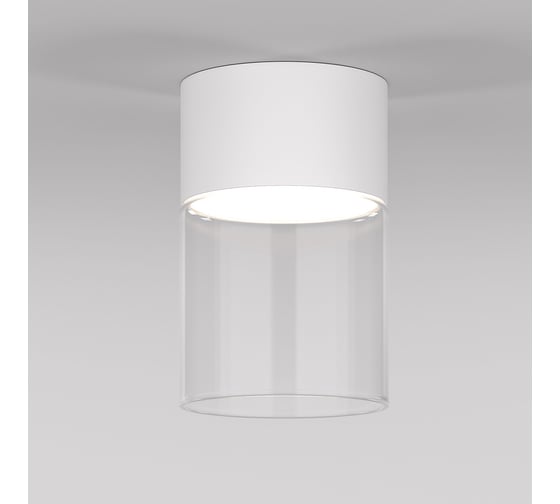 Потолочный светодиодный светильник Elektrostandard 10w 4000к 25047/led белый/прозрачный a064710