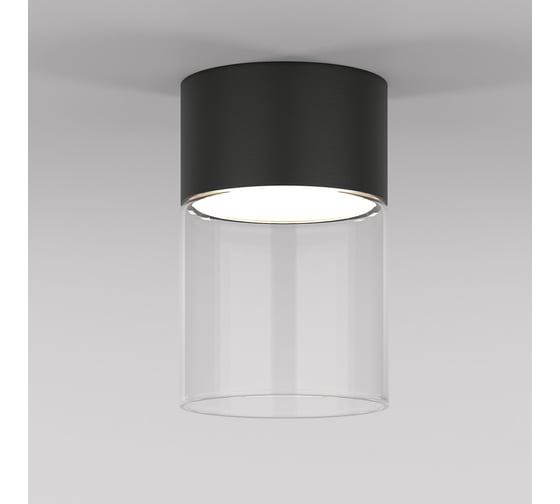 Потолочный светодиодный светильник Elektrostandard 10w 4000к 25047/led черный/прозрачный a064709