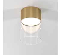 Потолочный светодиодный светильник Elektrostandard 10w 4000к 25047/led латунь/прозрачный a064707