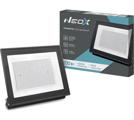 Светодиодный прожектор Neox ДДО-8 200Вт 230В 6500К 21000Лм 105лм/Вт IP65 4690612037110