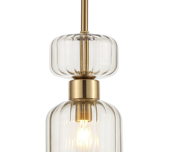 Подвесной светильник ESCADA 1141/1S E14х60W, Antigue copper/Beige 1141/1S Beige