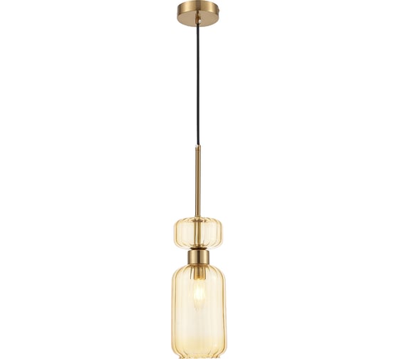 Подвесной светильник ESCADA 1141/1S E14х60W, Antigue copper/Amber 1141/1S Amber