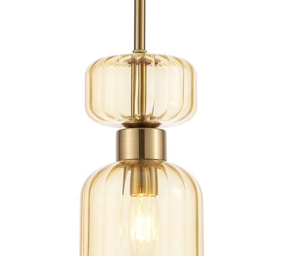 Подвесной светильник ESCADA 1141/1S E14х60W, Antigue copper/Amber 1141/1S Amber