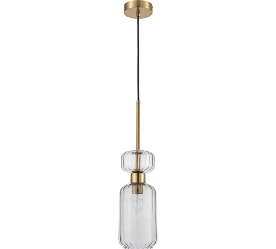 Подвесной светильник ESCADA 1141/1S E14х60W, Antigue copper/Smoke 1141/1S Smoke