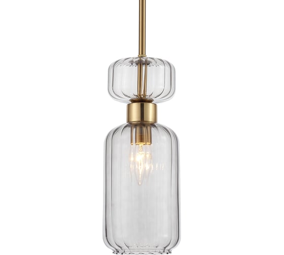 Подвесной светильник ESCADA 1141/1S E14х60W, Antigue copper/Smoke 1141/1S Smoke