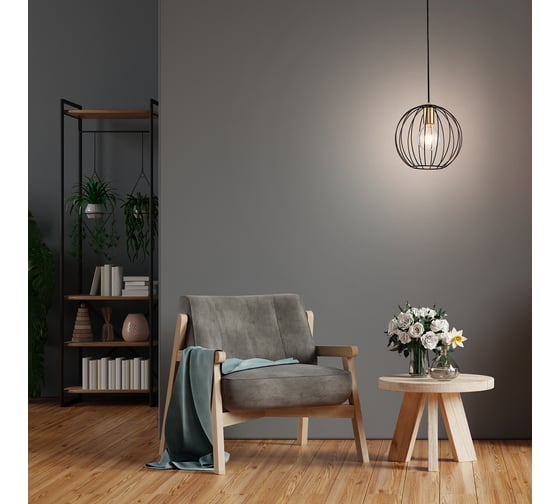Подвесной светильник ESCADA E27х60W, Black/Brass 10176/1S