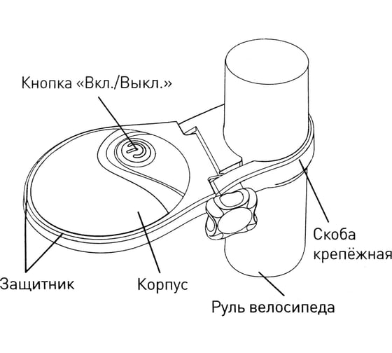 Задний велосипедный фонарь Jazzway B-R-L05 BL-1 3325237