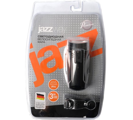 Велосипедный фонарь Jazzway BF1-L3W BL-1 1008817