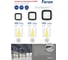 Складской светильник FERON 2835 SMD 150W120 6400K IP65 AC230/50Hz,черный AL1005 48664 5