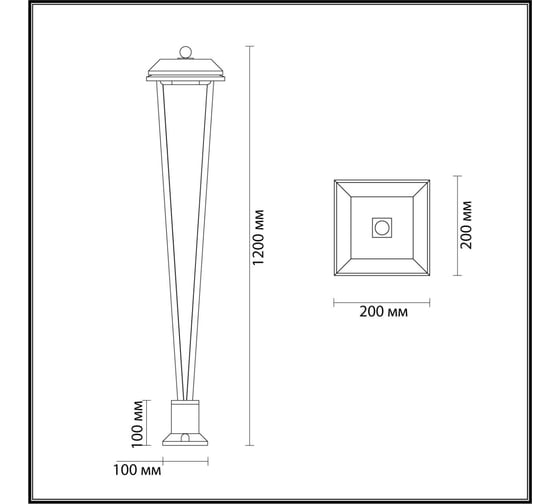 Уличный светильник ODEON LIGHT LED 12W BEARITZ 6655/12GA