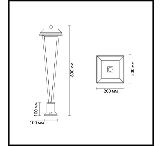 Уличный светильник ODEON LIGHT LED 12W BEARITZ 6655/12GL
