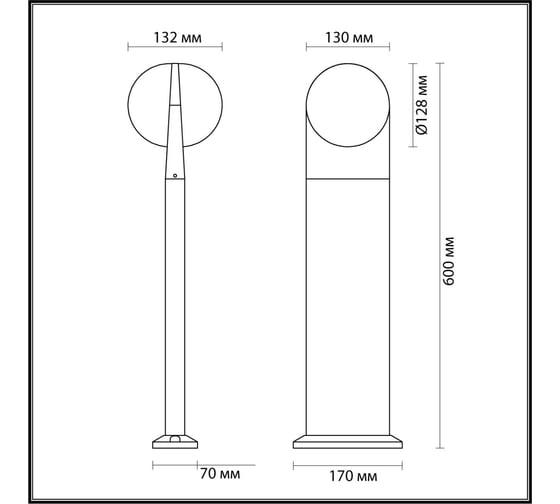 Уличный светильник ODEON LIGHT LED 12W TILDA 6652/12GL