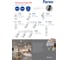 Потолочный светильник FERON ml1868 на подвесе mr16 35w 230v, белый, хром, 55x180, 48648 8