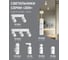Потолочный светильник FERON ml1868 на подвесе mr16 35w 230v, белый, хром, 55x180, 48648 6