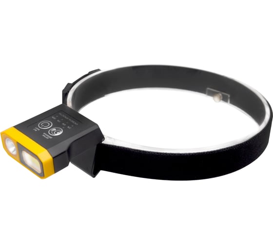 Налобный фонарь RITTER LED регулируемый ремень датчик дв 5 режима 5Вт+5Вт 1200 мАч 300Лм IP44 56210 2