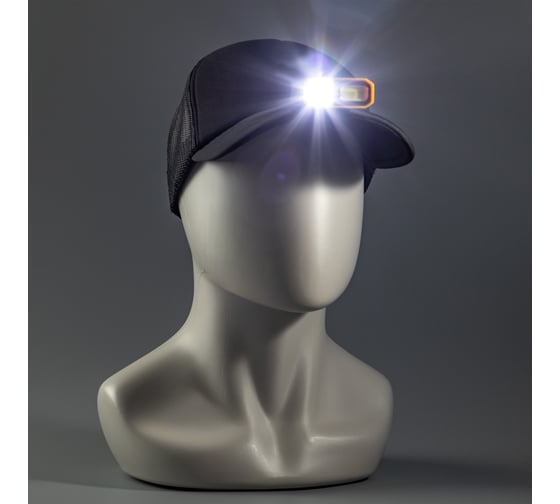Налобный фонарь RITTER LED регулируемый ремень датчик дв 5 режима 5Вт+5Вт 1200 мАч 300Лм IP44 56210 2