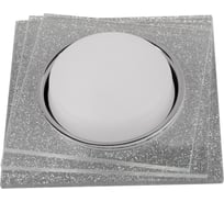 Встраиваемый светильник General Lighting Systems с подсветкой GX53, 125х43мм, квадрат, серебряный блеск, IP20 GCL-GX53-H38 661322