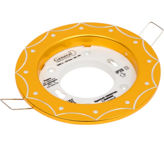 Встраиваемый светильник General Lighting Systems без подсветки GX53, 110х21мм, звезда, золото, IP20 GCL-GX53-H18 661313